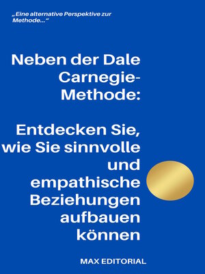 cover image of Neben der Dale Carnegie-Methode
